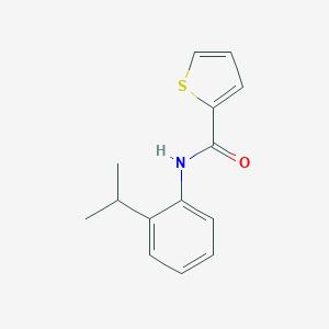 molecular formula C14H15NOS B502748 N-(2-propan-2-ylphenyl)thiophene-2-carboxamide CAS No. 438607-22-8