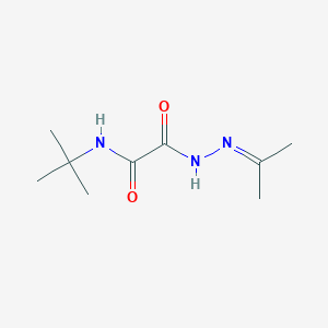 molecular formula C9H17N3O2 B5027480 N-(tert-butyl)-2-[2-(1-methylethylidene)hydrazino]-2-oxoacetamide 