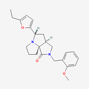 (3aS*,5S*,9aS*)-5-(5-ethyl-2-furyl)-2-(2-methoxybenzyl)hexahydro-7H-pyrrolo[3,4-g]pyrrolizin-1(2H)-one