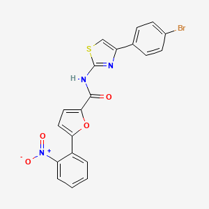 N-[4-(4-bromophenyl)-1,3-thiazol-2-yl]-5-(2-nitrophenyl)-2-furamide