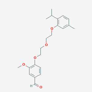 4-{2-[2-(2-isopropyl-5-methylphenoxy)ethoxy]ethoxy}-3-methoxybenzaldehyde