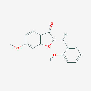 molecular formula C16H12O4 B502753 (2Z)-2-(2-hydroxybenzylidene)-6-methoxy-1-benzofuran-3(2H)-one CAS No. 71005-54-4