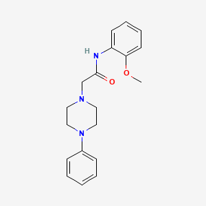 N-(2-methoxyphenyl)-2-(4-phenyl-1-piperazinyl)acetamide