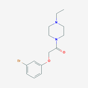 molecular formula C14H19BrN2O2 B5027581 1-[(3-bromophenoxy)acetyl]-4-ethylpiperazine 