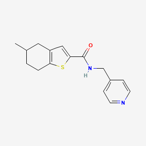 5-methyl-N-(4-pyridinylmethyl)-4,5,6,7-tetrahydro-1-benzothiophene-2-carboxamide