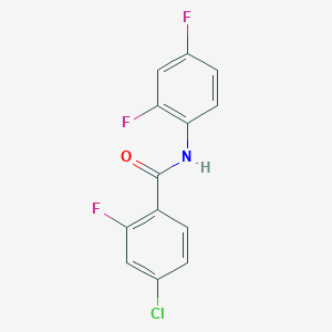 molecular formula C13H7ClF3NO B5027639 4-chloro-N-(2,4-difluorophenyl)-2-fluorobenzamide 