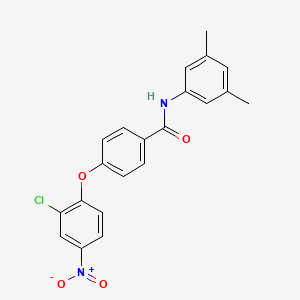 molecular formula C21H17ClN2O4 B5027653 4-(2-chloro-4-nitrophenoxy)-N-(3,5-dimethylphenyl)benzamide 