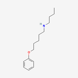 molecular formula C15H25NO B5027674 N-butyl-5-phenoxy-1-pentanamine 