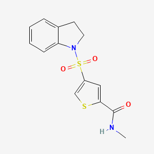 4-(2,3-dihydro-1H-indol-1-ylsulfonyl)-N-methyl-2-thiophenecarboxamide