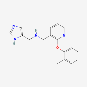 (1H-imidazol-4-ylmethyl){[2-(2-methylphenoxy)-3-pyridinyl]methyl}amine