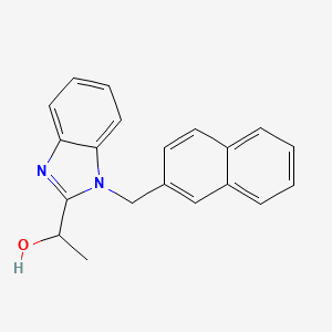 molecular formula C20H18N2O B5027738 1-[1-(2-naphthylmethyl)-1H-benzimidazol-2-yl]ethanol 