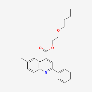 2-butoxyethyl 6-methyl-2-phenyl-4-quinolinecarboxylate