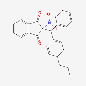 2-nitro-2-[phenyl(4-propylphenyl)methyl]-1H-indene-1,3(2H)-dione