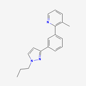 3-methyl-2-[3-(1-propyl-1H-pyrazol-3-yl)phenyl]pyridine