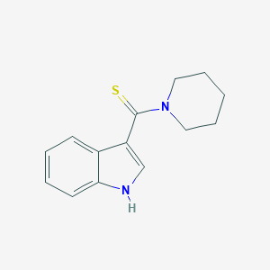 molecular formula C14H16N2S B502779 3-(1-piperidinylcarbothioyl)-1H-indole 