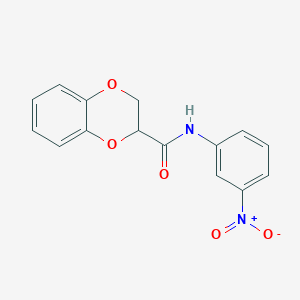 N-(3-nitrophenyl)-2,3-dihydro-1,4-benzodioxine-2-carboxamide