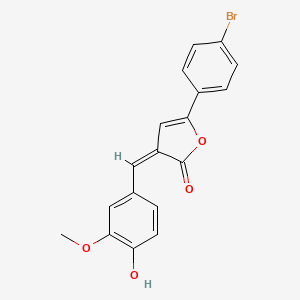 5-(4-bromophenyl)-3-(4-hydroxy-3-methoxybenzylidene)-2(3H)-furanone