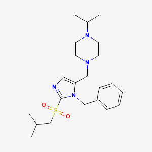 1-{[1-benzyl-2-(isobutylsulfonyl)-1H-imidazol-5-yl]methyl}-4-isopropylpiperazine