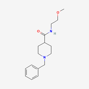 1-benzyl-N-(2-methoxyethyl)-4-piperidinecarboxamide