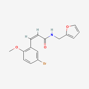 molecular formula C15H14BrNO3 B5027850 3-(5-bromo-2-methoxyphenyl)-N-(2-furylmethyl)acrylamide 