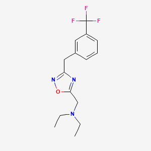 N-ethyl-N-({3-[3-(trifluoromethyl)benzyl]-1,2,4-oxadiazol-5-yl}methyl)ethanamine