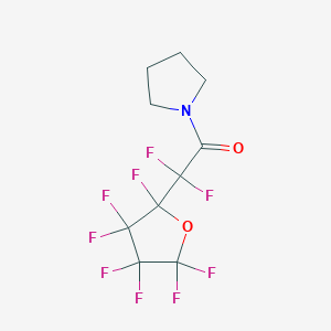 1-[difluoro(2,3,3,4,4,5,5-heptafluorotetrahydro-2-furanyl)acetyl]pyrrolidine