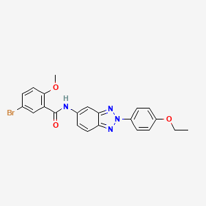 5-bromo-N-[2-(4-ethoxyphenyl)-2H-1,2,3-benzotriazol-5-yl]-2-methoxybenzamide