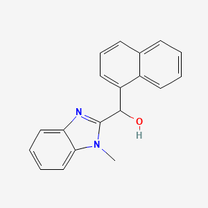 molecular formula C19H16N2O B5027914 (1-methyl-1H-benzimidazol-2-yl)(1-naphthyl)methanol 