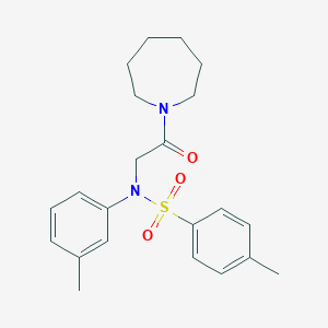 N-[2-(1-azepanyl)-2-oxoethyl]-4-methyl-N-(3-methylphenyl)benzenesulfonamide