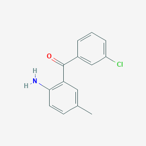 molecular formula C14H12ClNO B5027972 (2-amino-5-methylphenyl)(3-chlorophenyl)methanone 