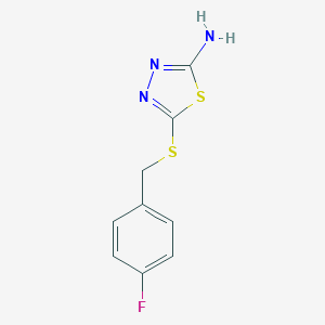 5-[(4-Fluorobenzyl)sulfanyl]-1,3,4-thiadiazol-2-amine