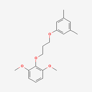 molecular formula C19H24O4 B5028040 2-[3-(3,5-dimethylphenoxy)propoxy]-1,3-dimethoxybenzene 