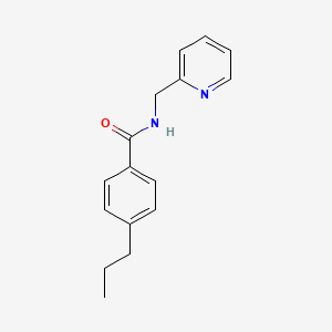 molecular formula C16H18N2O B5028089 4-propyl-N-(2-pyridinylmethyl)benzamide 