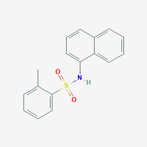 molecular formula C17H15NO2S B502810 2-methyl-N-(1-naphthyl)benzenesulfonamide CAS No. 406473-47-0