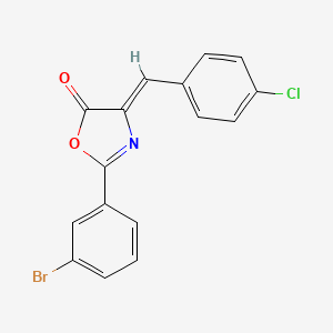 molecular formula C16H9BrClNO2 B5028173 2-(3-bromophenyl)-4-(4-chlorobenzylidene)-1,3-oxazol-5(4H)-one 