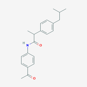 molecular formula C21H25NO2 B502818 N-(4-acetylphenyl)-2-(4-isobutylphenyl)propanamide 