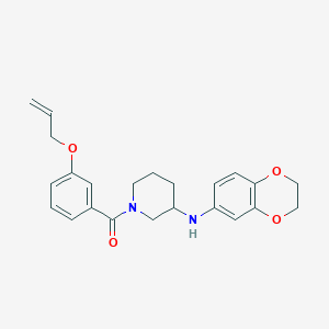 molecular formula C23H26N2O4 B5028198 1-[3-(allyloxy)benzoyl]-N-(2,3-dihydro-1,4-benzodioxin-6-yl)-3-piperidinamine 