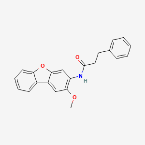 molecular formula C22H19NO3 B5028208 N-(2-methoxydibenzo[b,d]furan-3-yl)-3-phenylpropanamide 