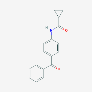 molecular formula C17H15NO2 B502821 N-(4-benzoylphenyl)cyclopropanecarboxamide 