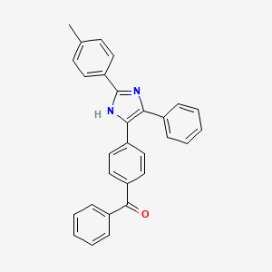molecular formula C29H22N2O B5028256 {4-[2-(4-methylphenyl)-5-phenyl-1H-imidazol-4-yl]phenyl}(phenyl)methanone 
