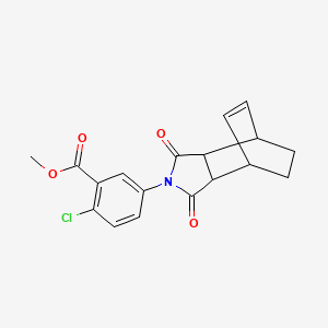 methyl 2-chloro-5-(3,5-dioxo-4-azatricyclo[5.2.2.0~2,6~]undec-8-en-4-yl)benzoate