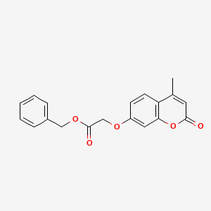 molecular formula C19H16O5 B5028274 benzyl [(4-methyl-2-oxo-2H-chromen-7-yl)oxy]acetate 