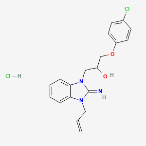 molecular formula C19H21Cl2N3O2 B5028280 1-(3-allyl-2-imino-2,3-dihydro-1H-benzimidazol-1-yl)-3-(4-chlorophenoxy)-2-propanol hydrochloride 