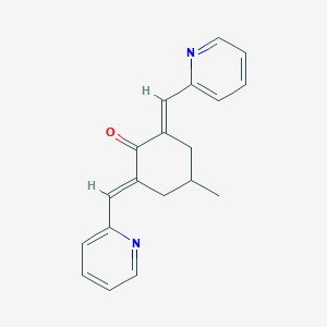 molecular formula C19H18N2O B502831 4-Methyl-2,6-bis(2-pyridinylmethylene)cyclohexanone 