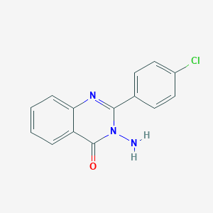 molecular formula C14H10ClN3O B502832 3-Amino-2-(4-chlorophenyl)quinazolin-4(3H)-one CAS No. 63002-70-0