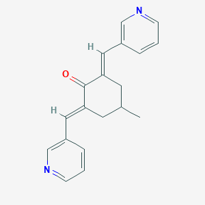molecular formula C19H18N2O B502835 4-Methyl-2,6-bis(3-pyridinylmethylene)cyclohexanone 
