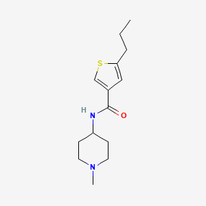 N-(1-methyl-4-piperidinyl)-5-propyl-3-thiophenecarboxamide