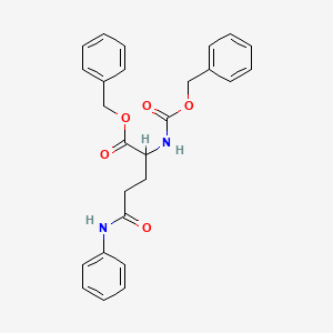 benzyl N~2~-[(benzyloxy)carbonyl]-N~5~-phenylglutaminate