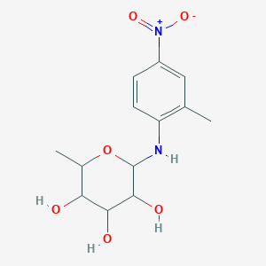 molecular formula C13H18N2O6 B5028401 6-deoxy-N-(2-methyl-4-nitrophenyl)-alpha-L-mannopyranosylamine 
