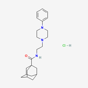 N-[2-(4-phenyl-1-piperazinyl)ethyl]-1-adamantanecarboxamide hydrochloride